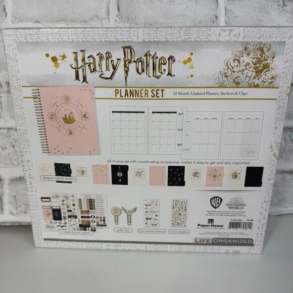 Paper House Harry Potter Hogwarts Planner Set NWT - Picture 4 of 7
